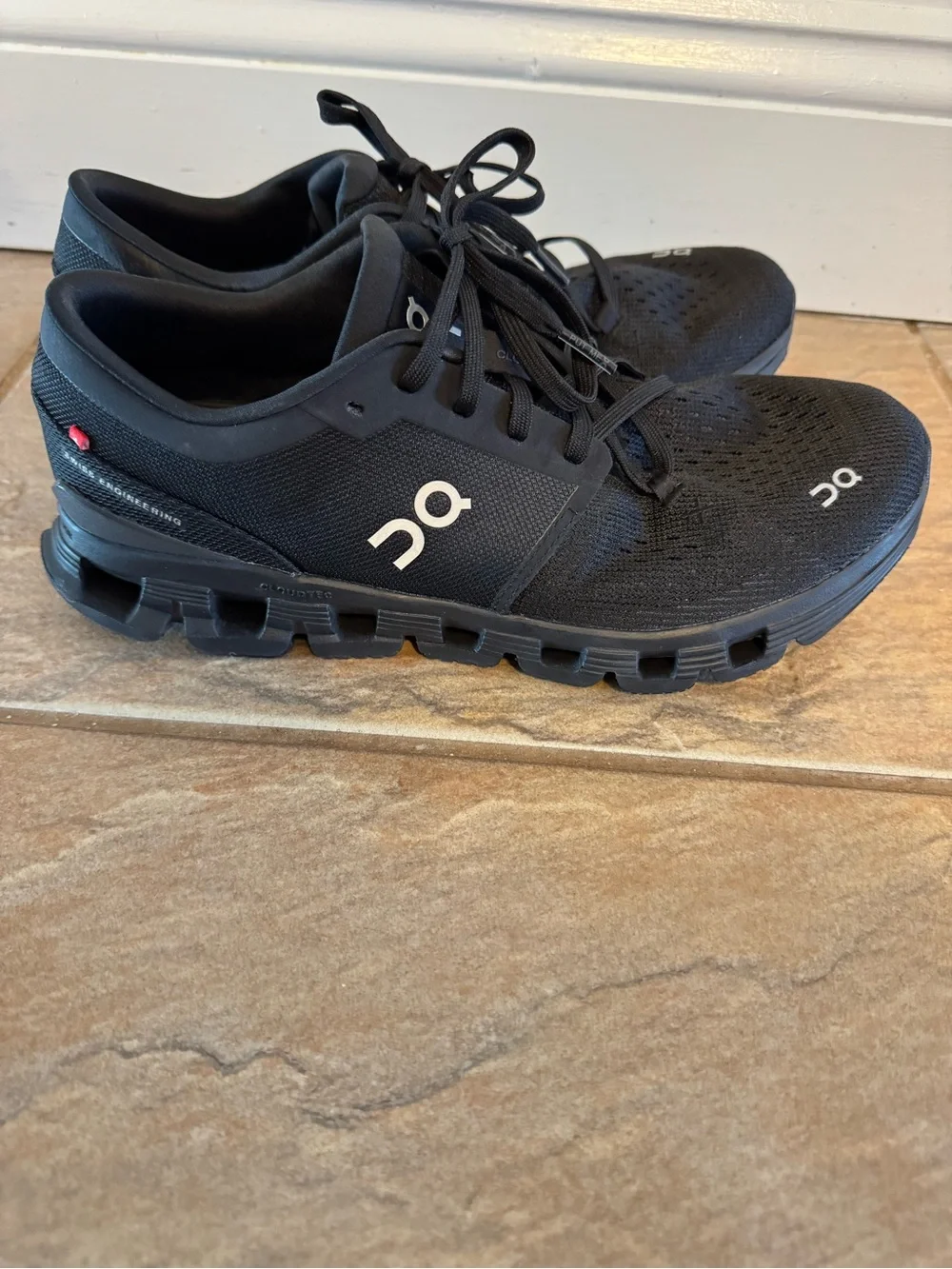 On Running Men's Cloud X Lightweight Black Running Shoes